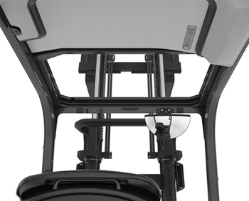 Toyota Traigo48 elektromos targonca kiváló kilátással a oszlopon keresztül