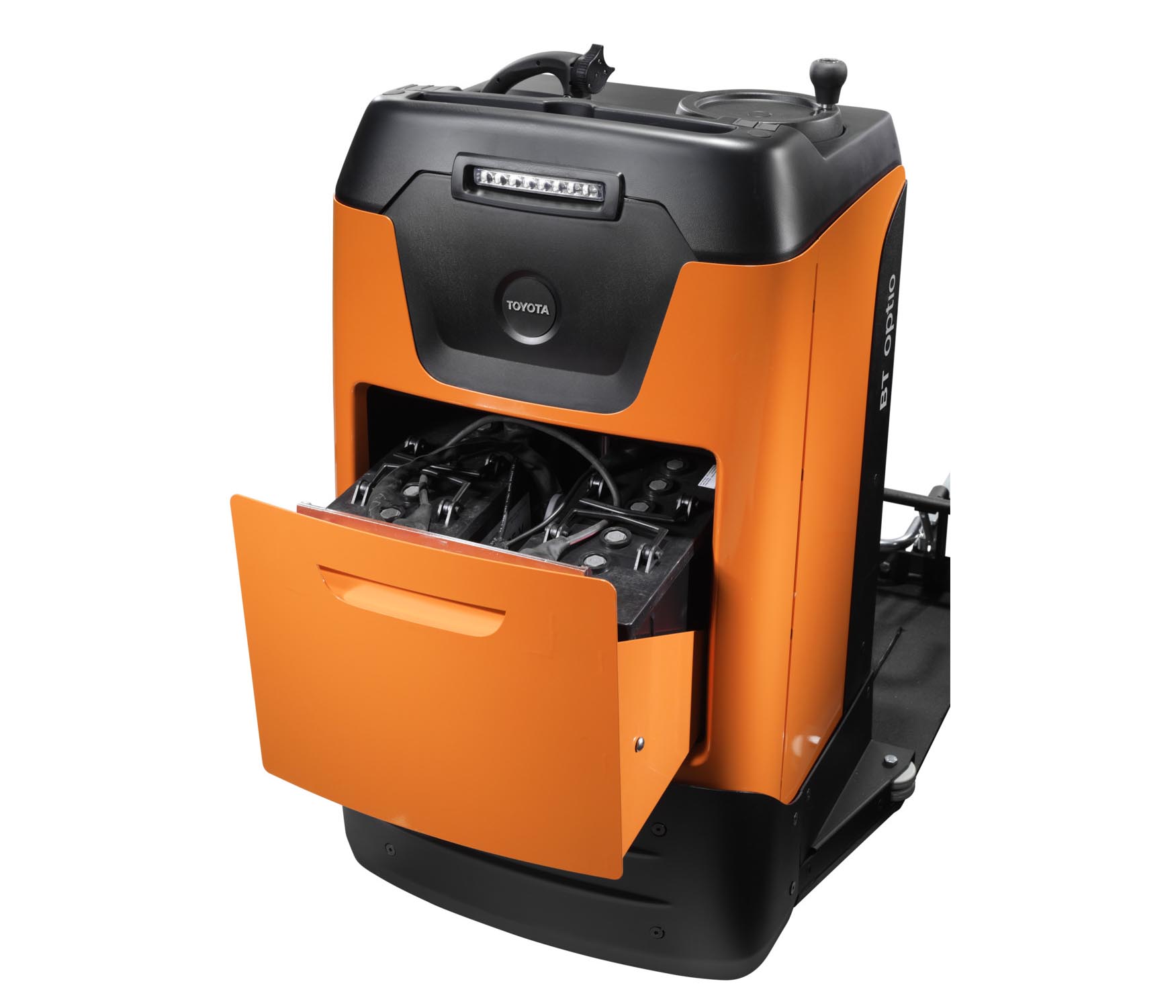 Toyota könnyű teherbírású alacsony szintű komissiózó targonca akkumulátor-hozzáférés