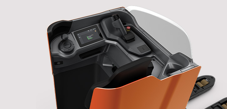 Toyota BT Levio álló LSI raklapkocsik ergonomikus kezelőfülkével