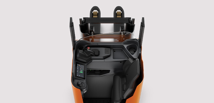 Toyota BT Staxio SSI stand-in láthatóság a villán keresztül