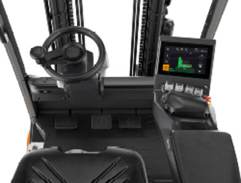 Ergonomikus kialakítású vezetőfülke